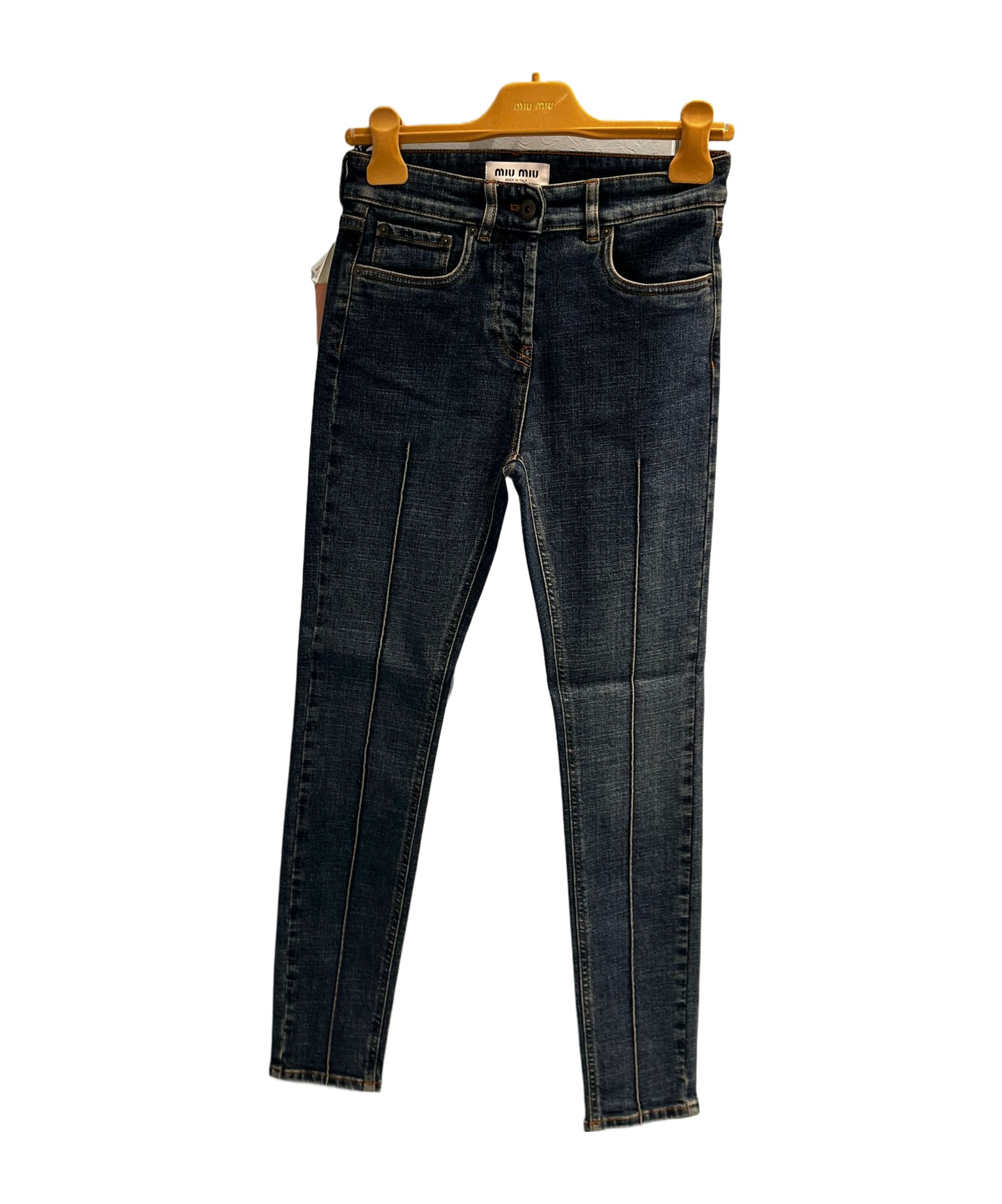 Miu Miu Cropped Jeans In Black