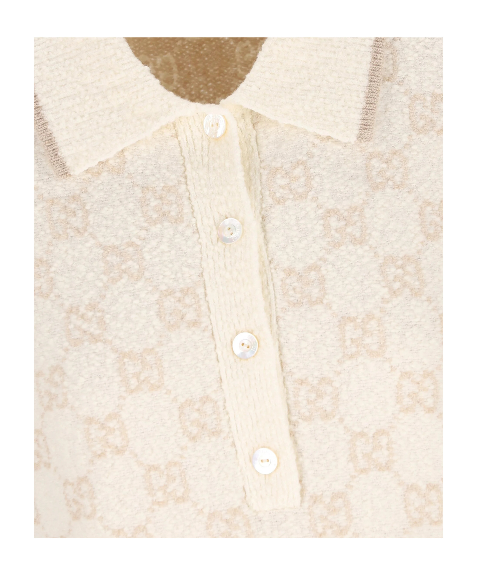 Gucci Short Sleeve Dress In Neutral