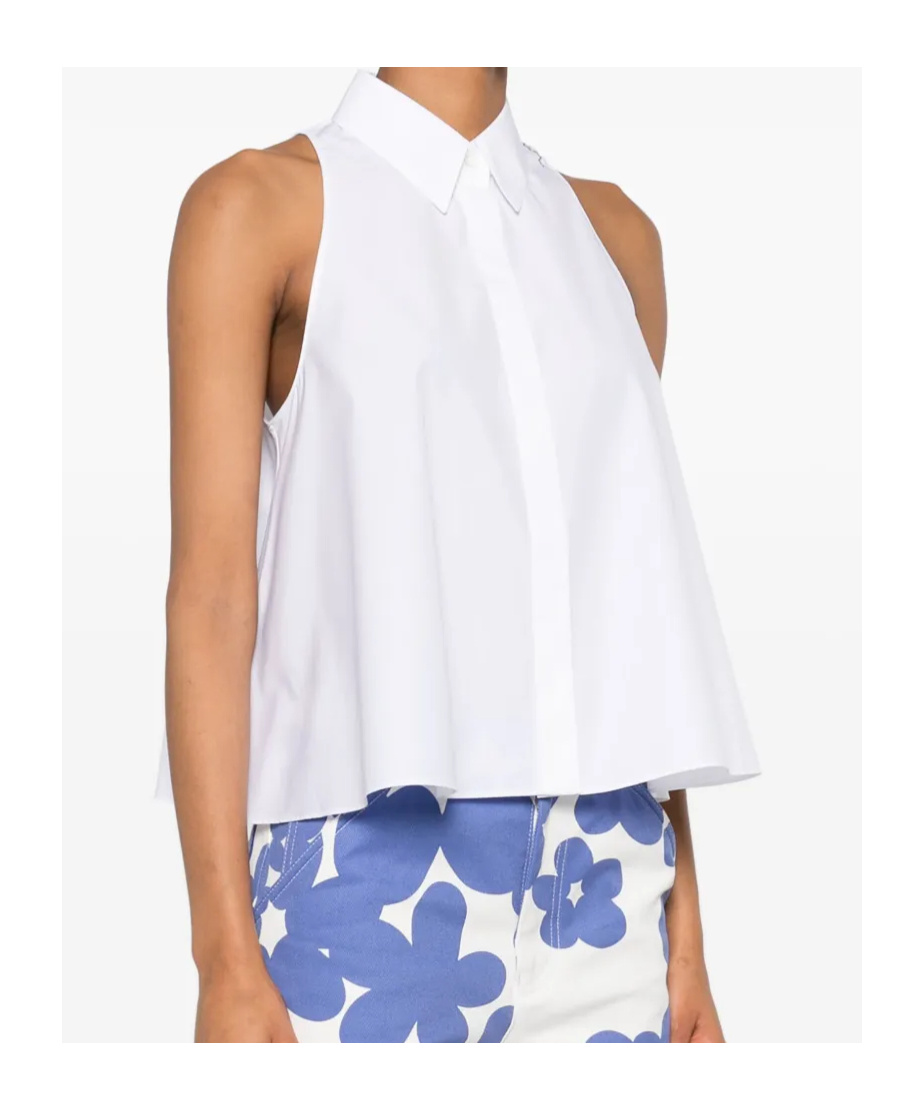 Marni Organic Cotton Tank Top In White