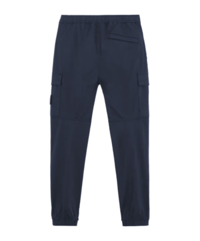 Stone Island Regular Tapered Fit Cargo Pants In Blue