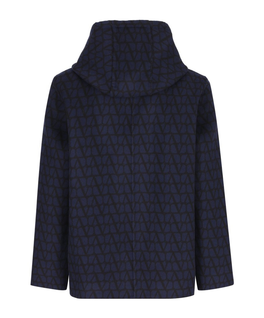 Valentino Zip-up Reversible Jacket In Black