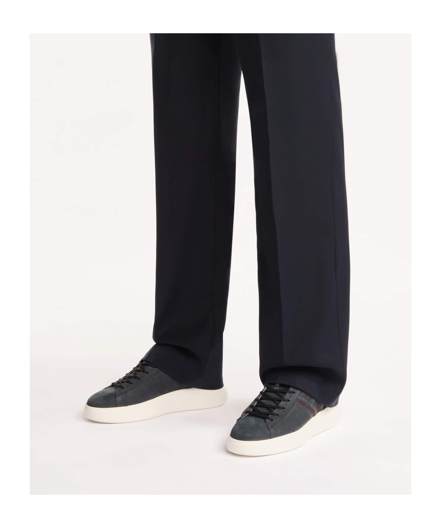 Hogan Sneakers H580 In Pelle Scamosciata In Black