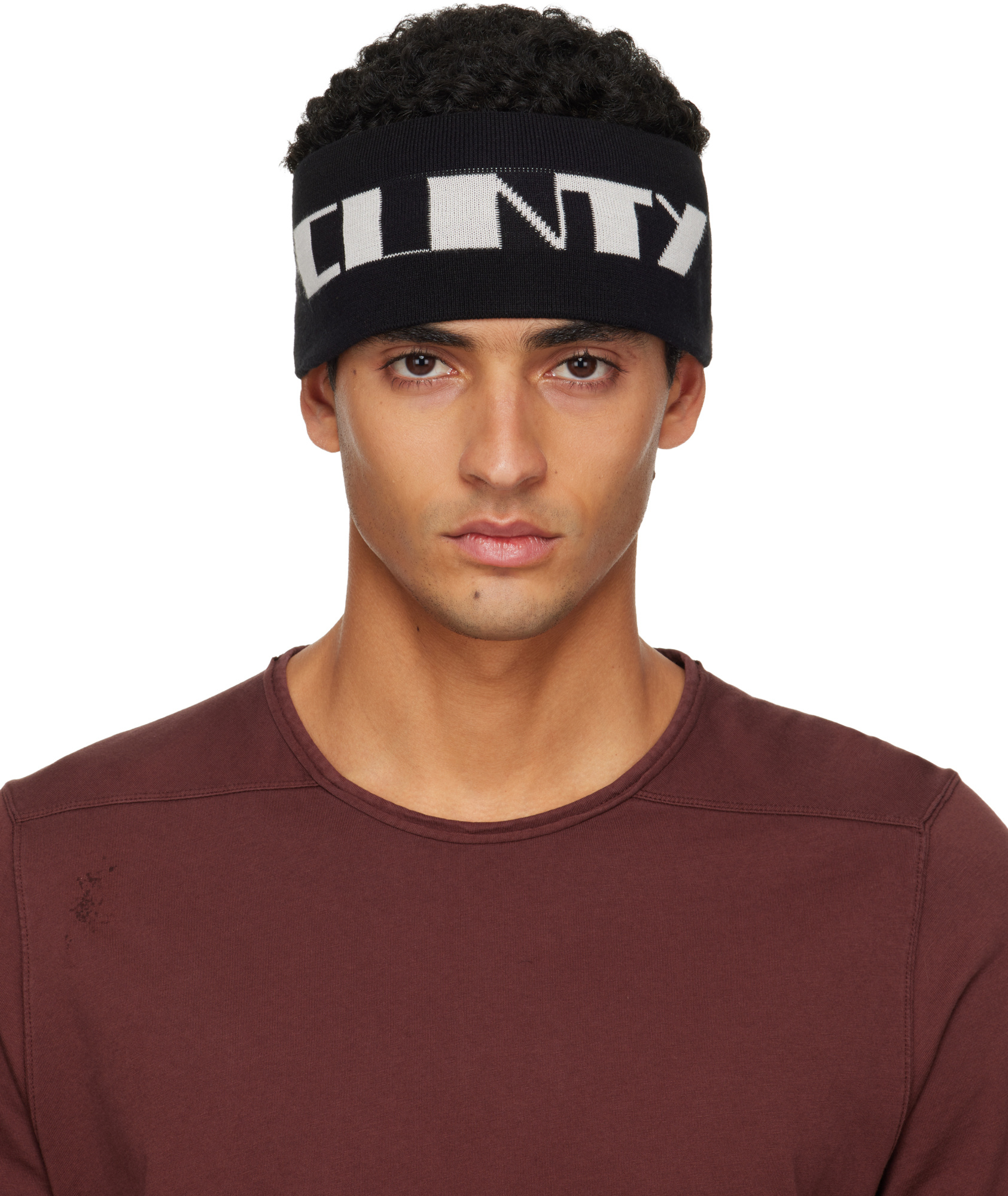 Rick Owens Drkshdw Black Concordians Cotton Headband In Black