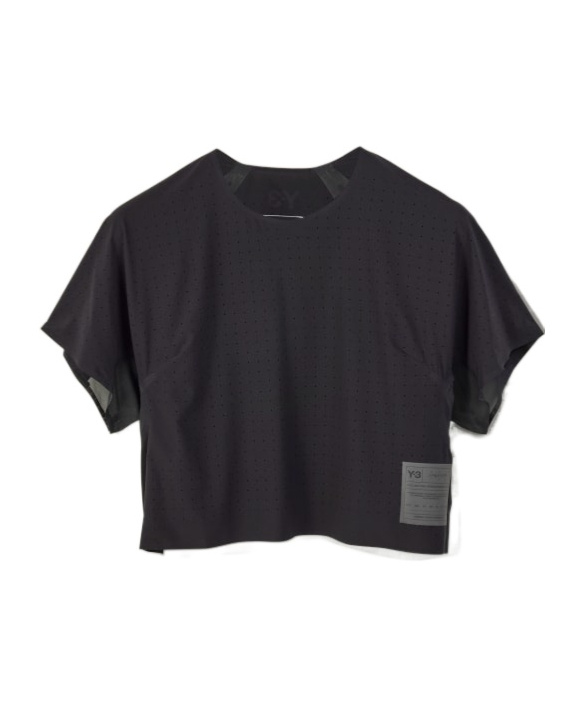 Y-3 Running Short Sleeve Tee In Black