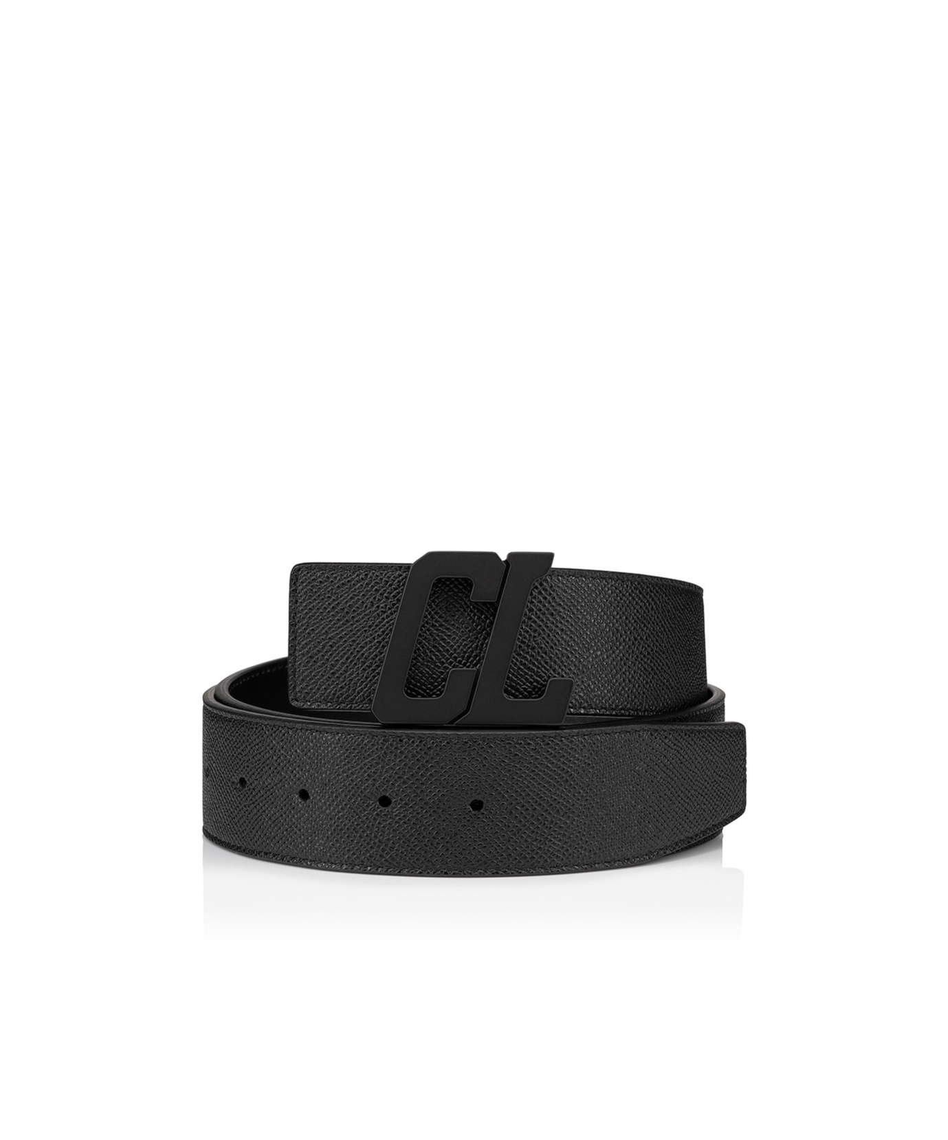 Christian Louboutin Logo Belt In Black