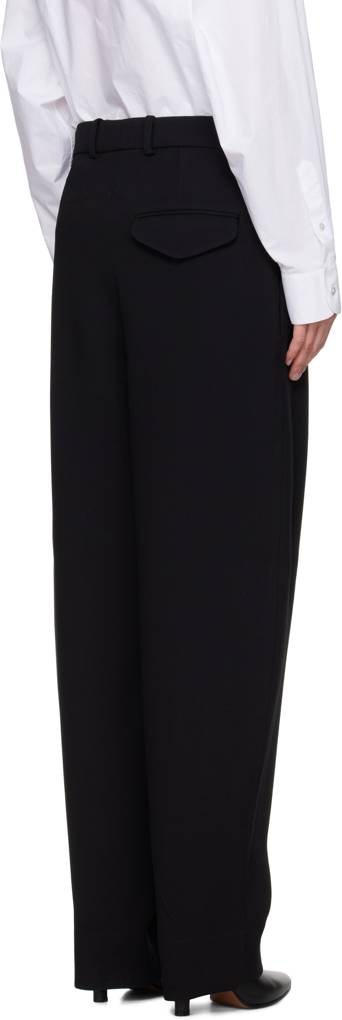 Wardrobe.nyc Wide-leg Dart-detail Trousers