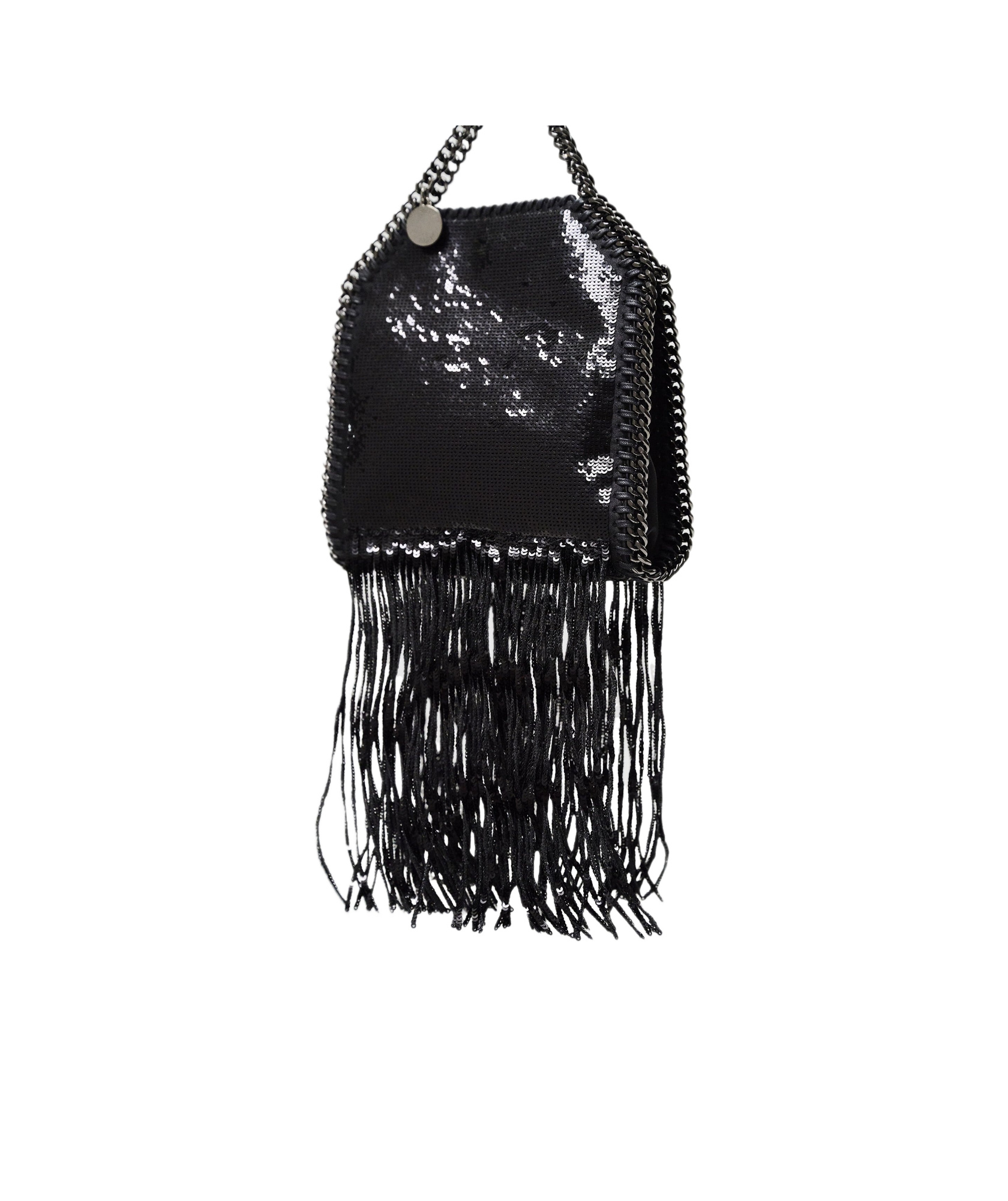 Stella Mccartney Limited-edition Falabella Sequin Fringe Tiny Tote Bag