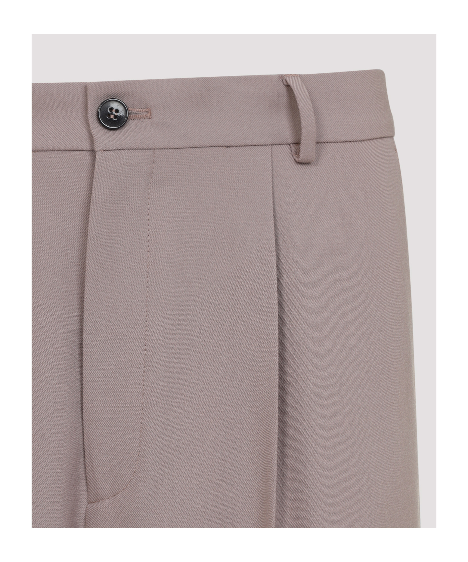 Dries Van Noten Pleated Straight Leg Panrom Trousers In Gold