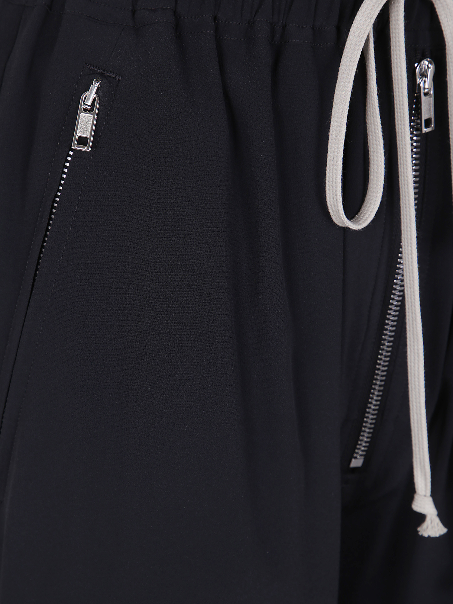 Rick Owens Crepe Track Pants In Black