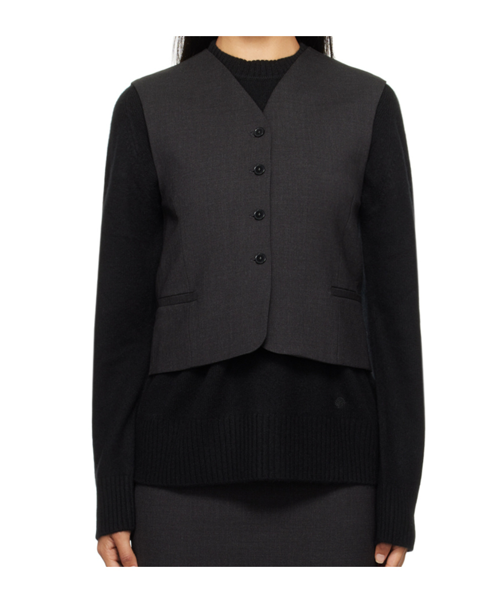 Loulou De Saison Teora Vest In Black
