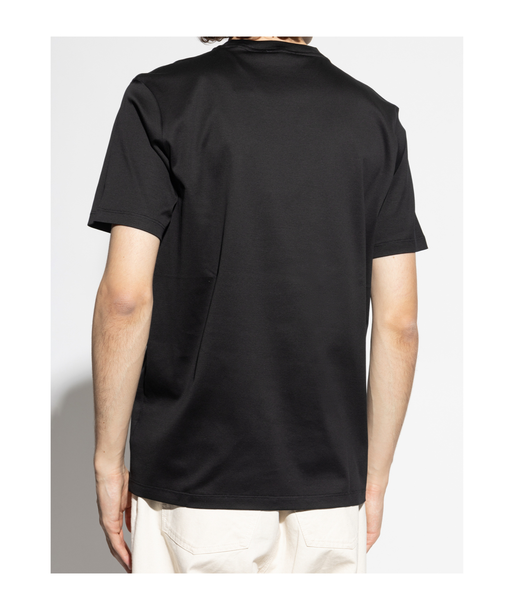 Paul & Shark Logo-embroidered Cotton T-shirt In Black