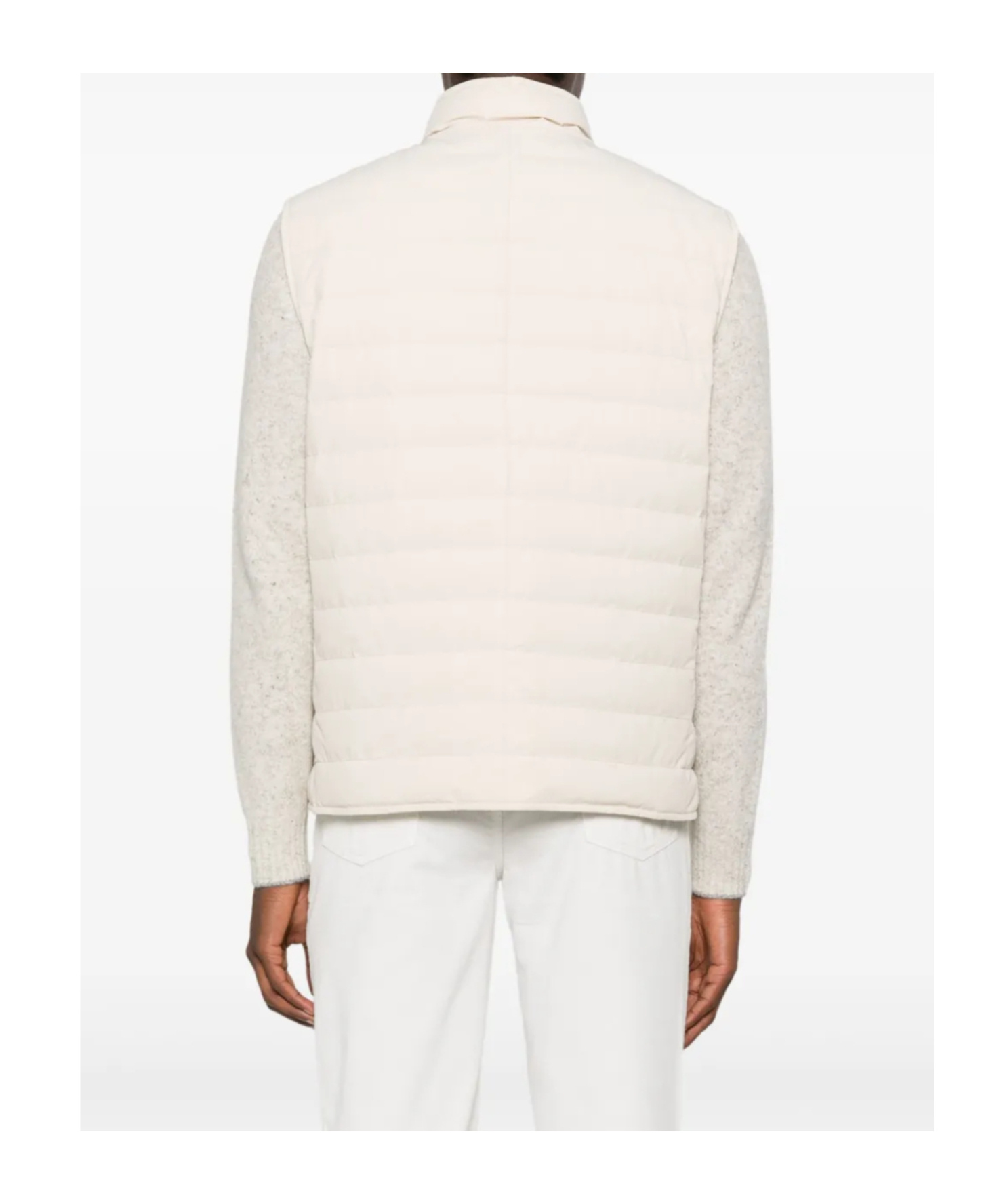 Brunello Cucinelli Lightweight Padded Vest In Neutral
