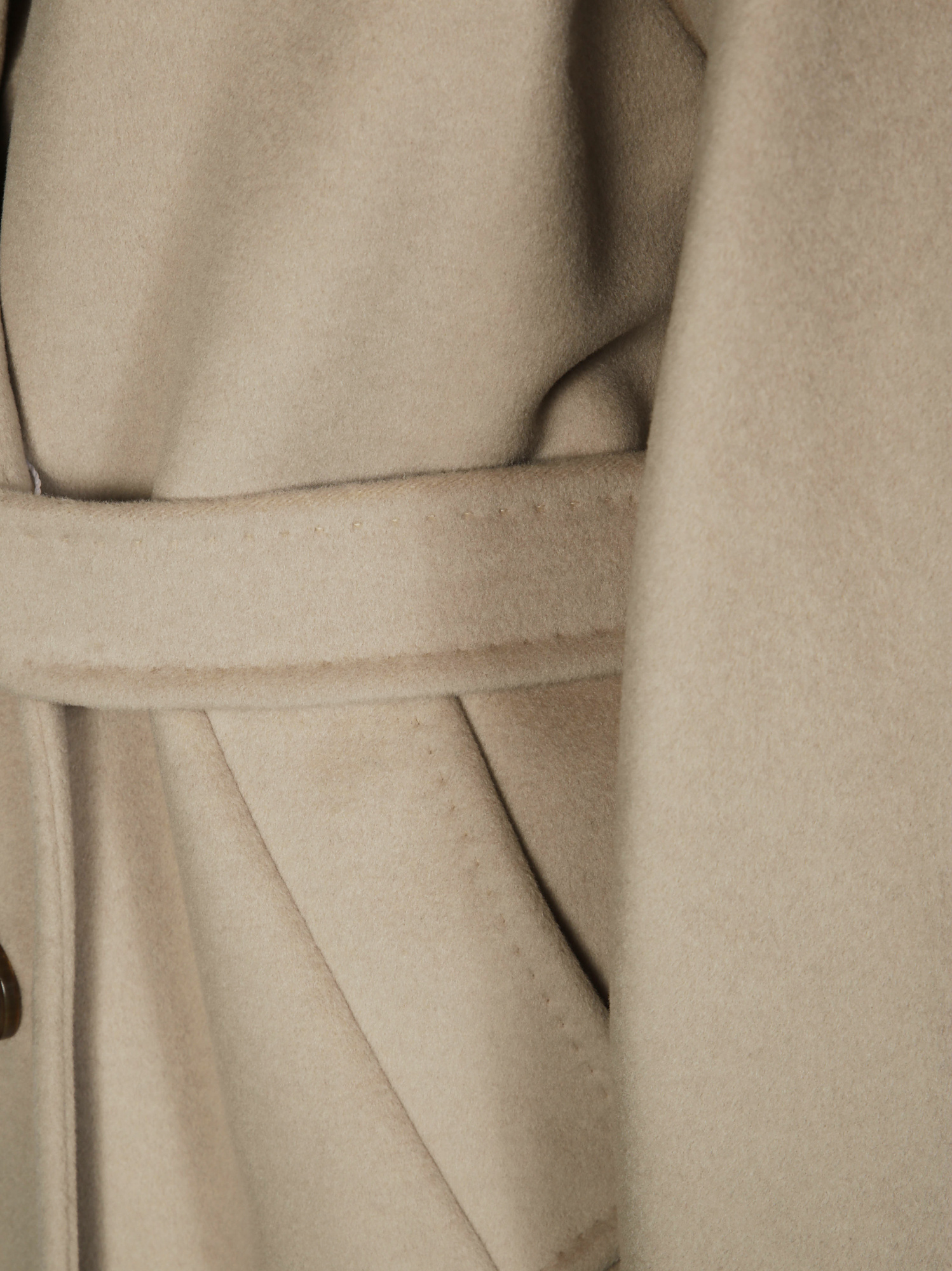 Max Mara Double-breasted Belted Coat In Neutral