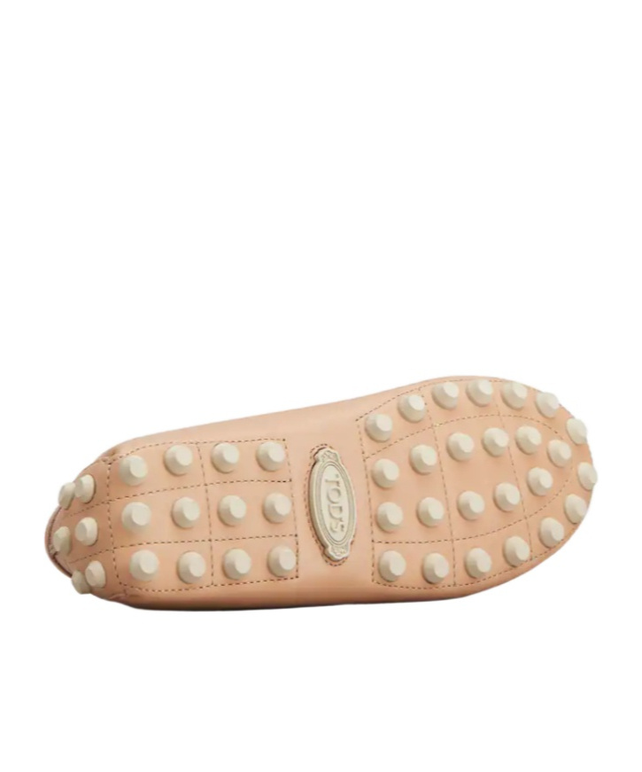 Tod's T Eternal Gommino Loafer Shoes In Nude