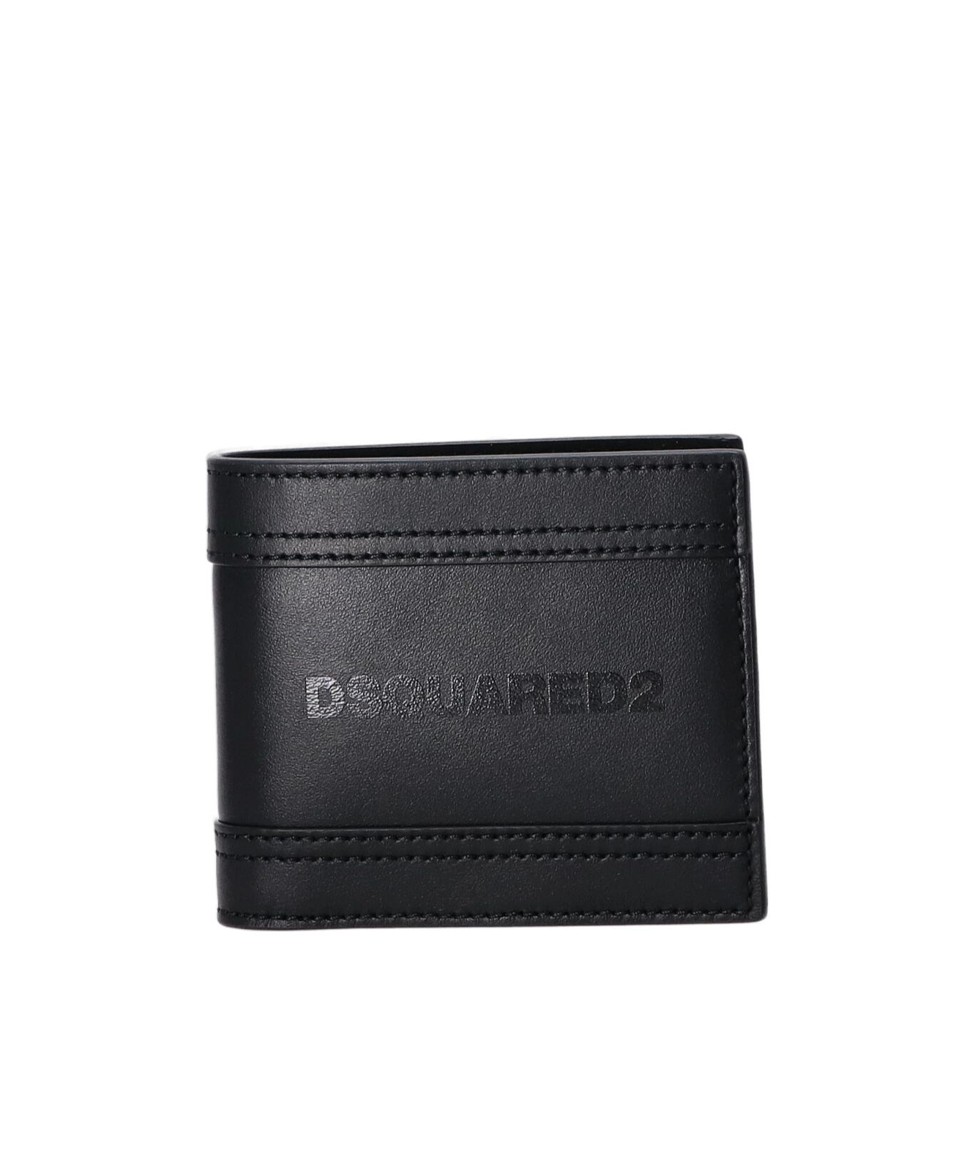Dsquared2 Double-fold Wallet In Black