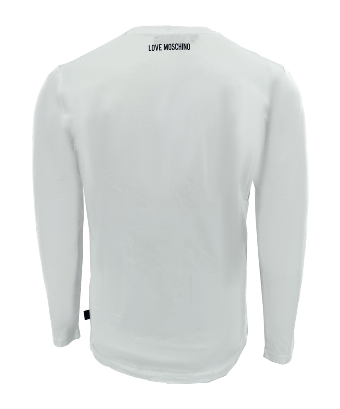 Moschino Round Collar And Long-sleeved T-shirt In White