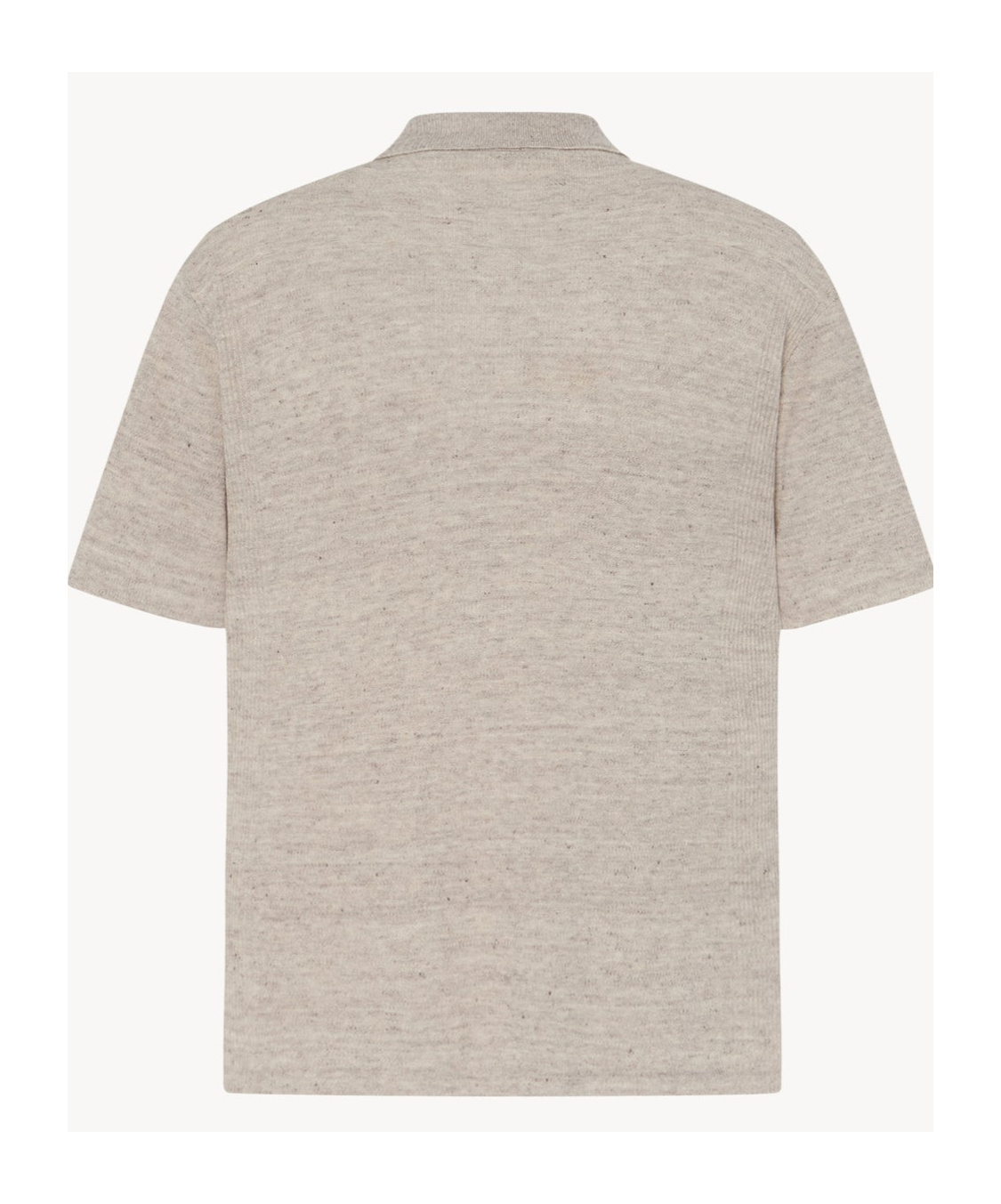 The Row Short-sleeved Polo Shirt In Light Pebble Color
