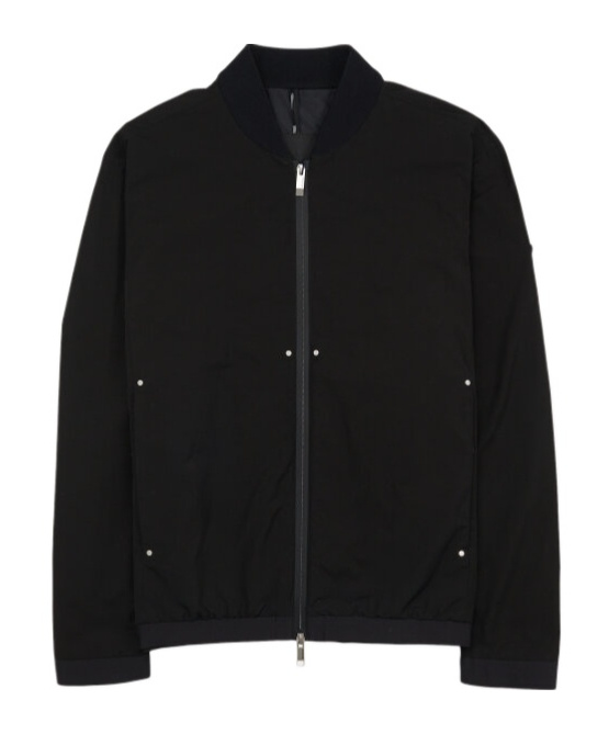 Moncler Long-sleeved Casual Jacket In Black