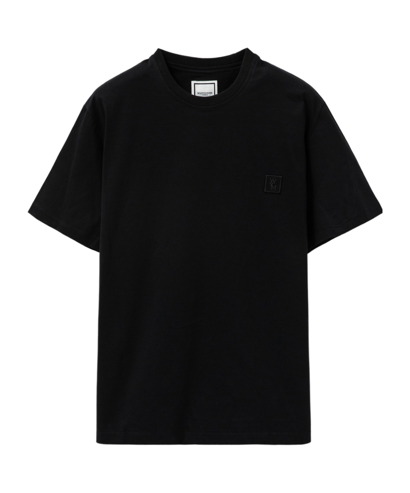 Wooyoungmi T-shirt With Floral Pattern On The Back In Black
