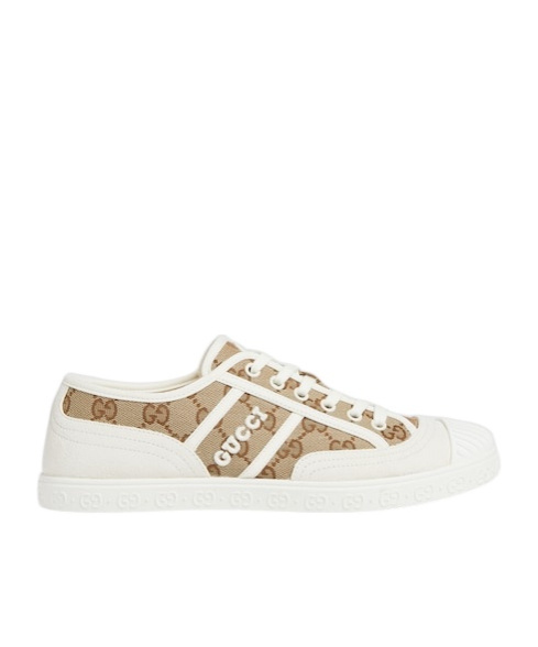 Gucci Gg Supreme Canvas Sneakers In White