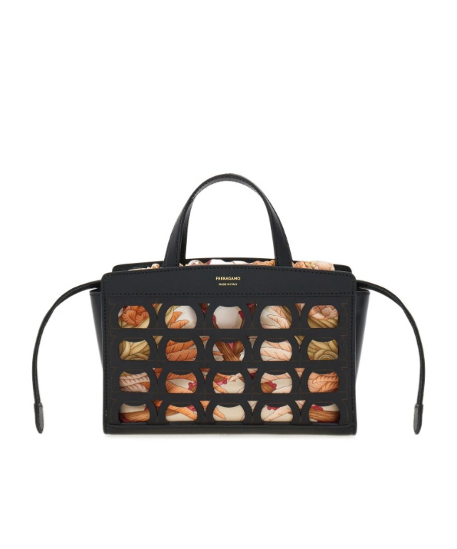 Ferragamo Mini Tote Bag In Black