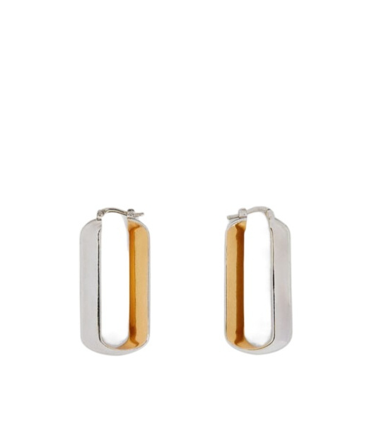 Jil Sander Two Tone Earrings In Multi