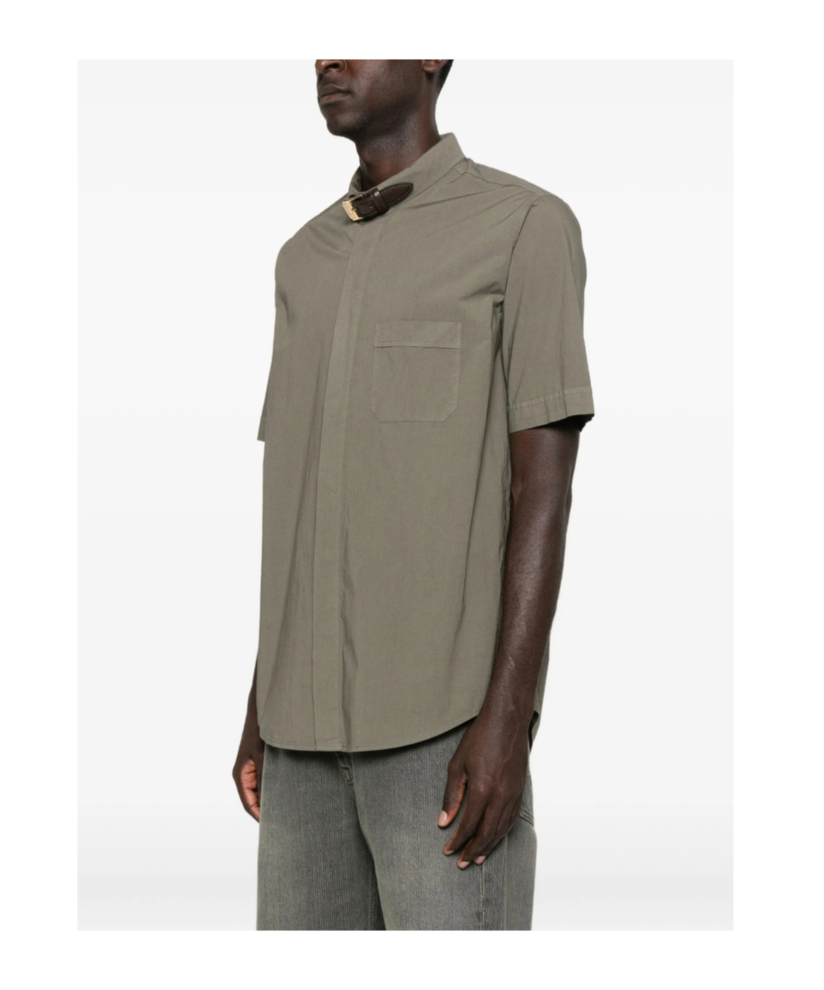 Magliano Buttoned-fastening Short-sleeve Shirt In Green