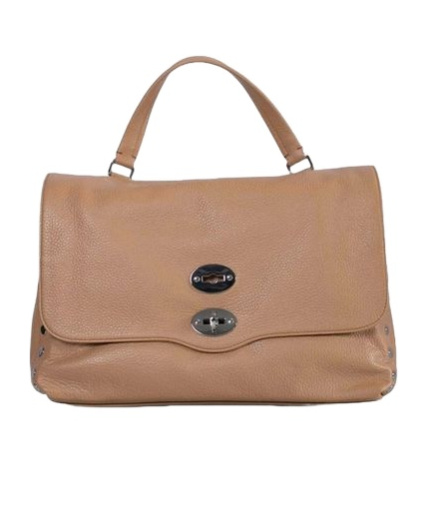 Zanellato Postina Twist-lock Medium Tote Bag In Nude