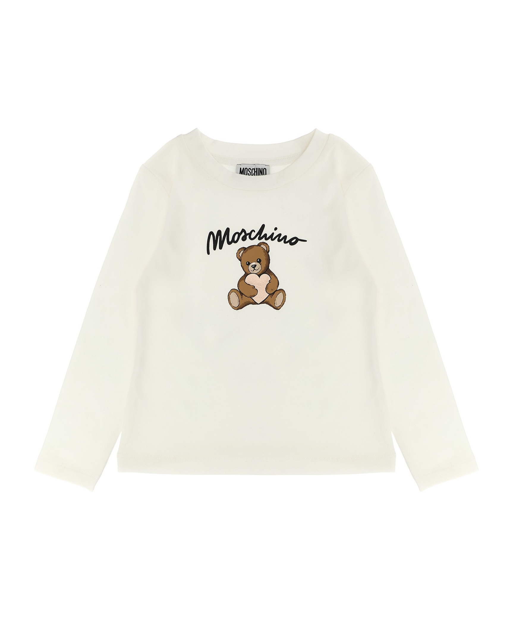 Moschino Teddy-bear Heart T-shirt In Neutral