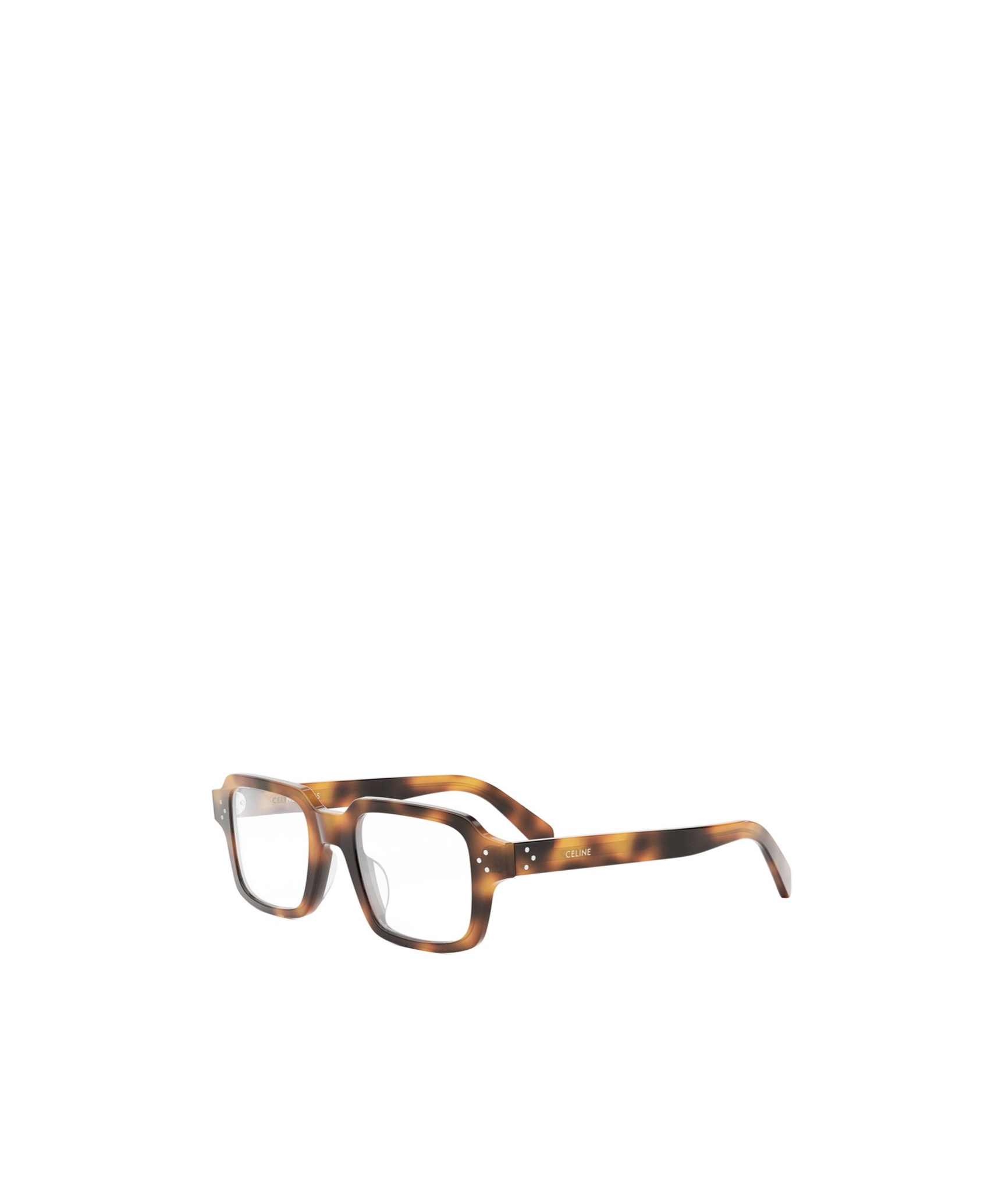 Celine Geometric Frame Flat Mirror In Brown
