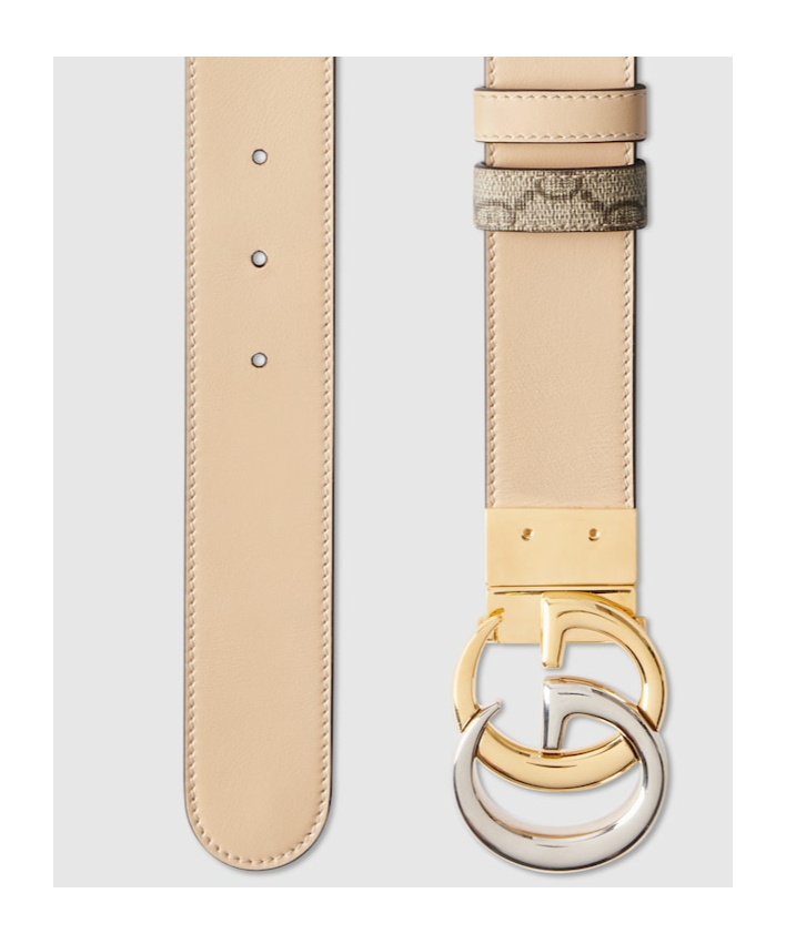 Gucci Reversible Marmont Belt In Brown