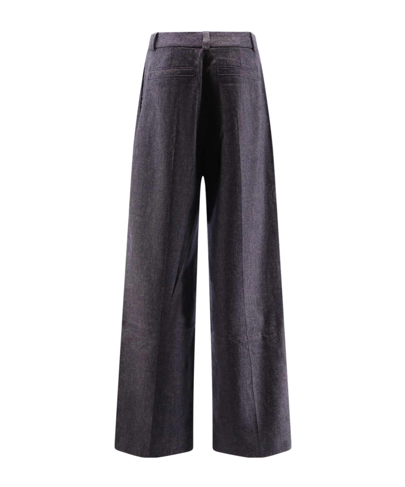 Hugo Boss Tailored Wide Leg Trousers Featuring Pockets In Black
