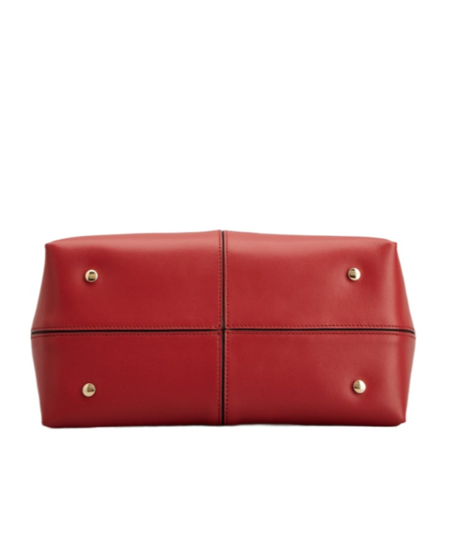 Tod's Small Di Bag Folio Tote Bag In Red