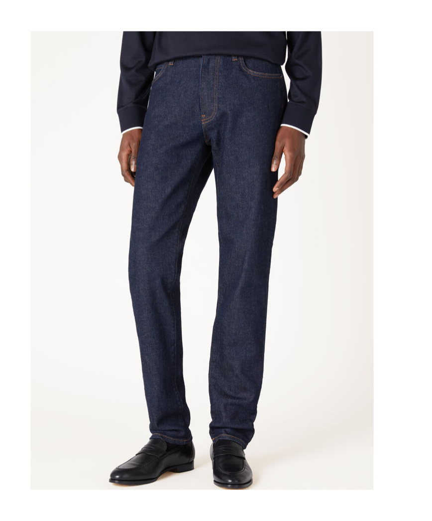 Loro Piana Belt-loop Jeans In Black
