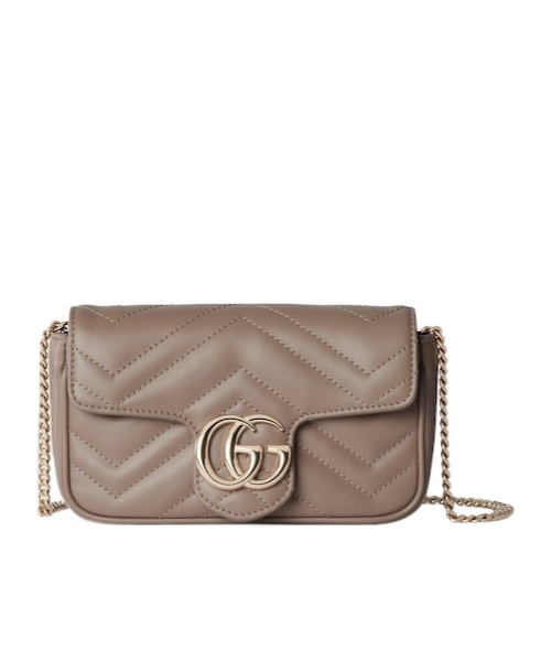 Gucci Marmont Ultra-mini Handbag In Brown