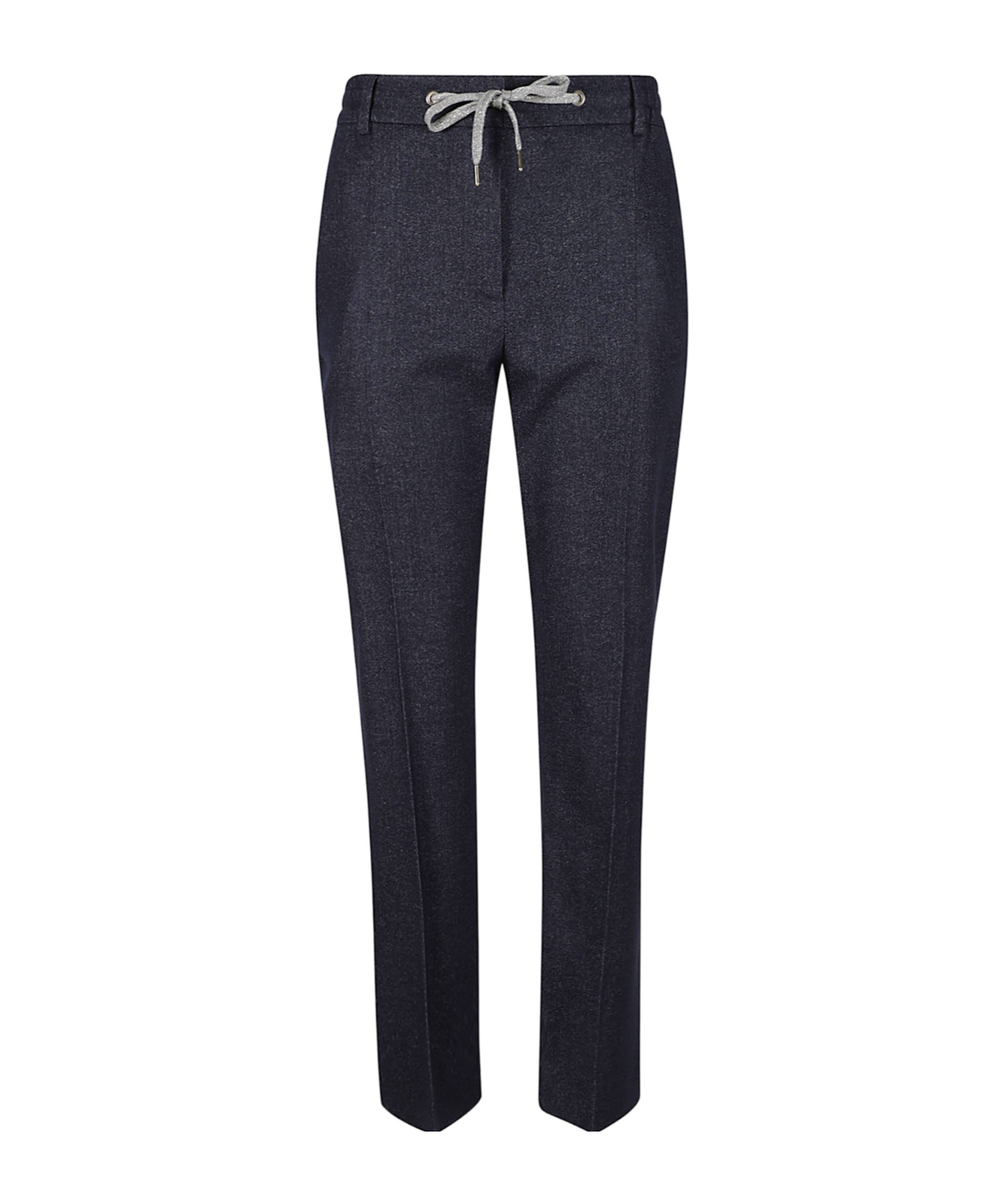 Eleventy Drawstring Wool Trousers In Black
