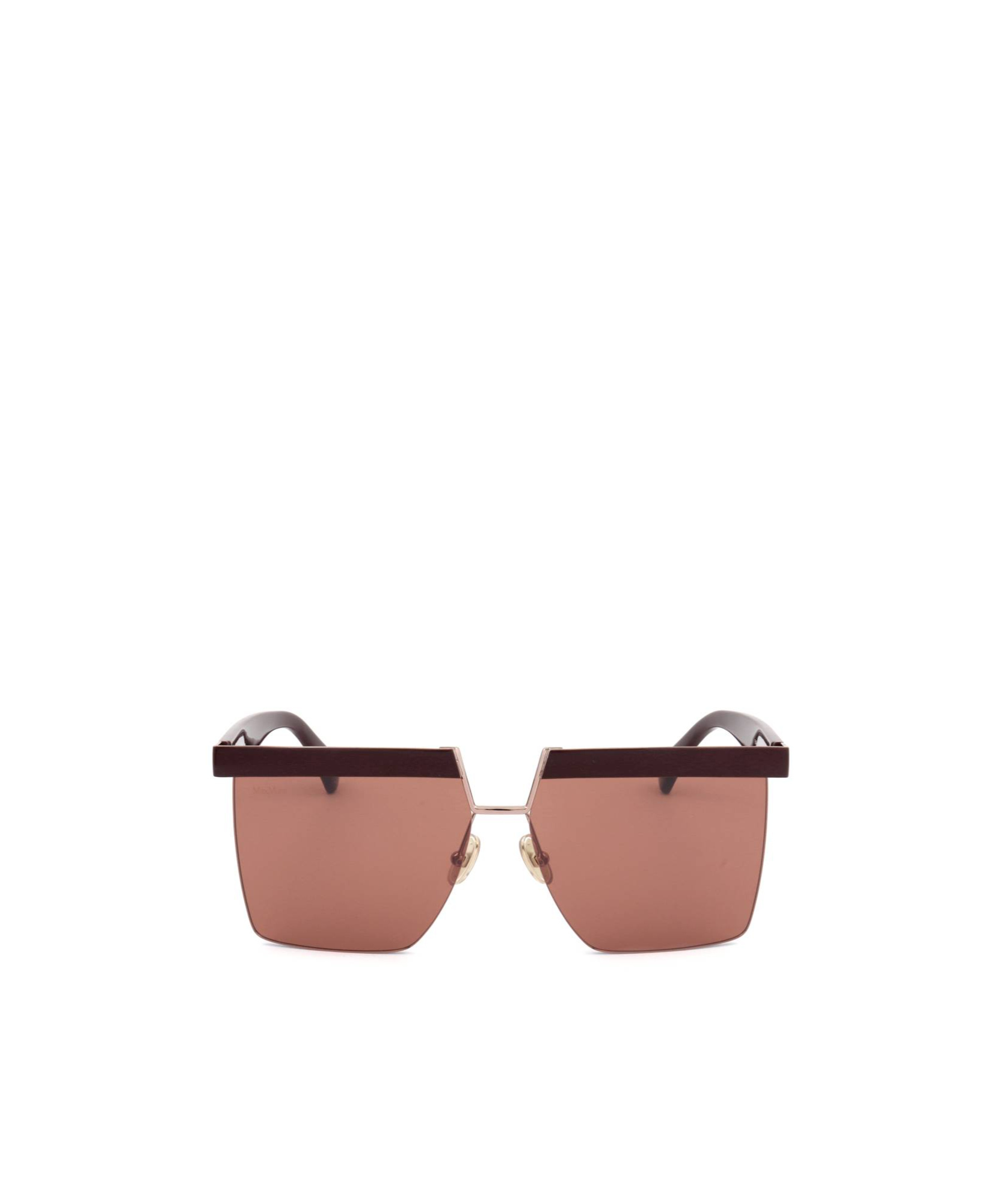 Max Mara Logo Sunglasses In Gold