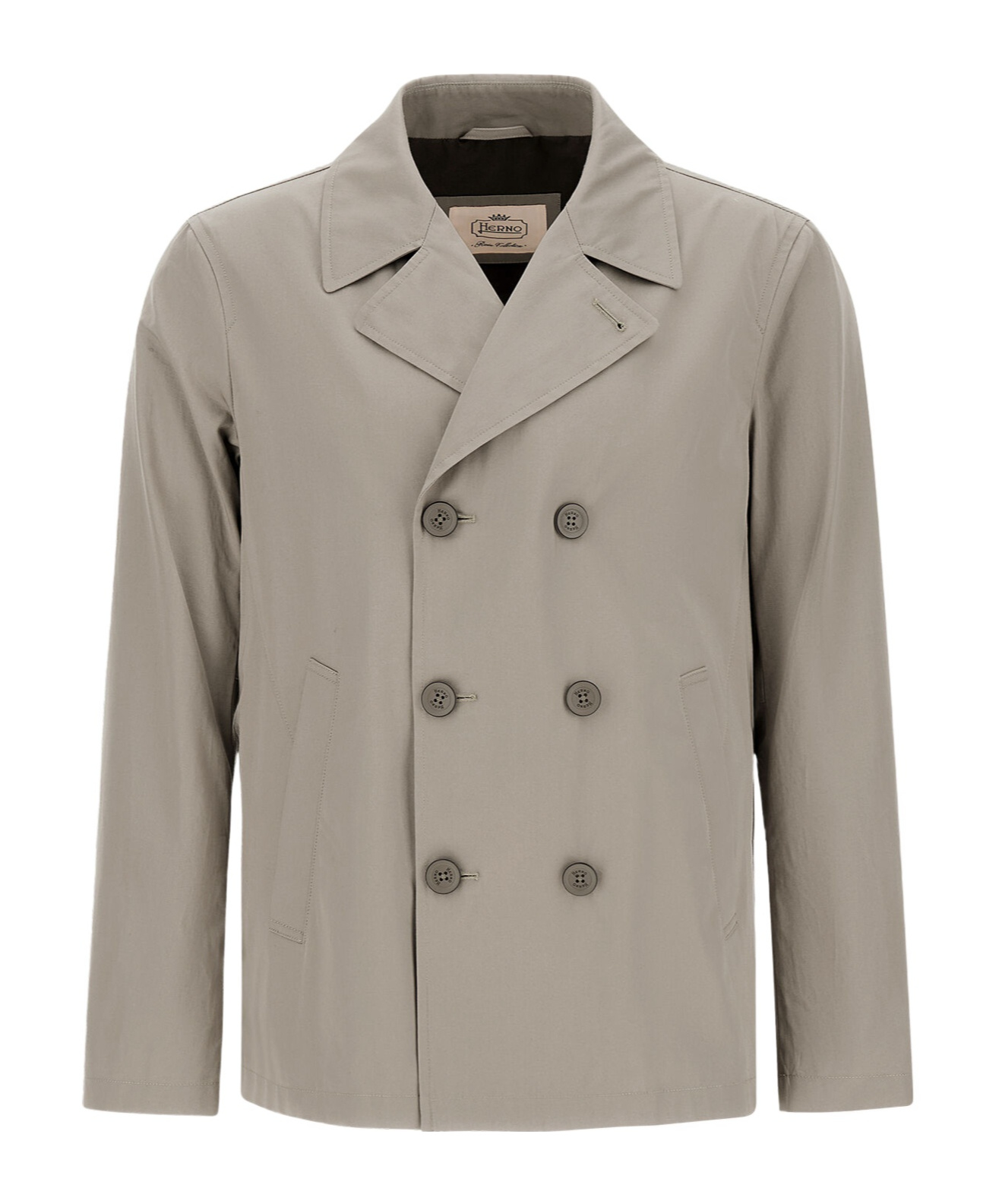 Herno Long Sleeve Casual Jacket In Gray