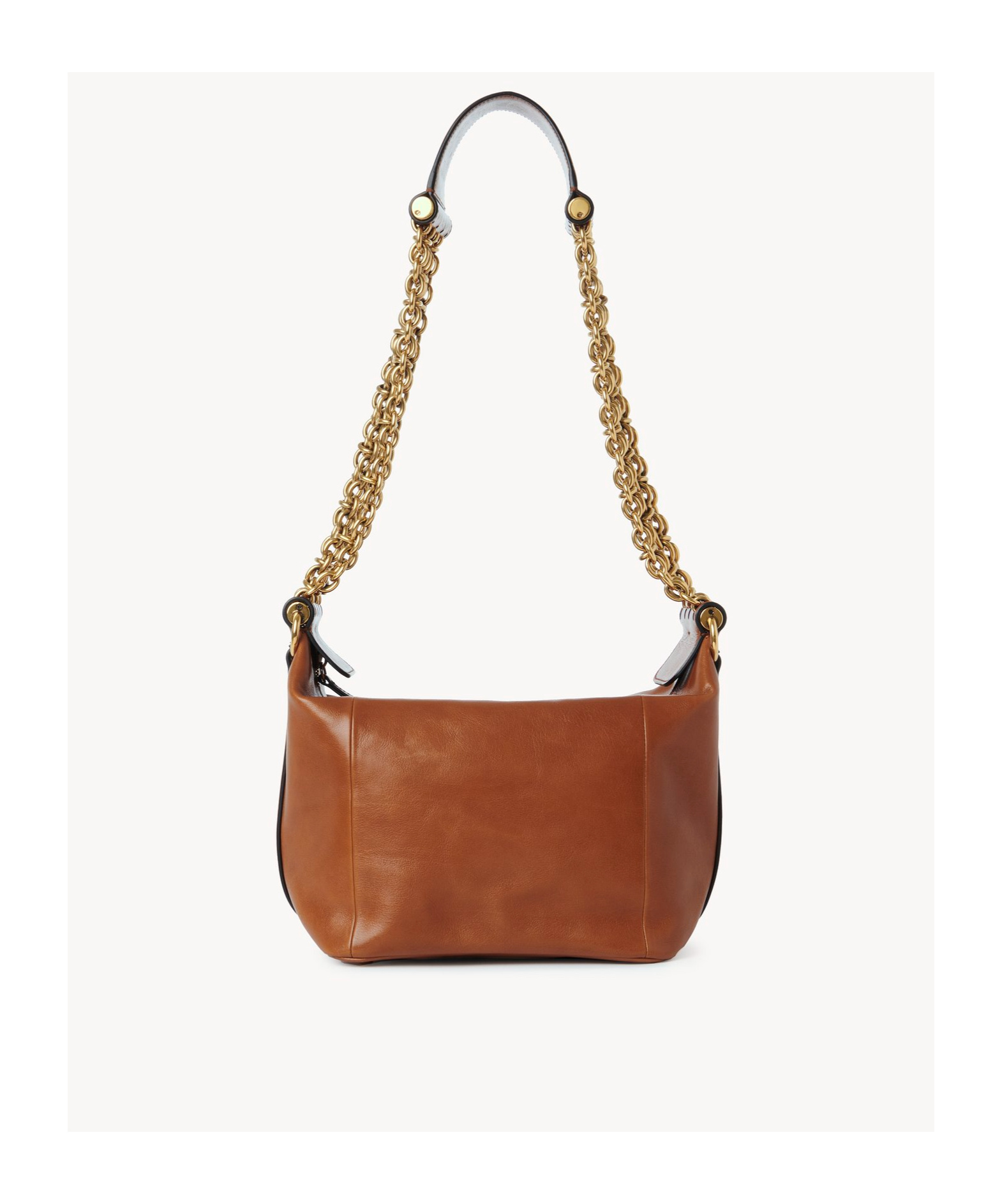 Chloé Camera Chain Leather Shoulder Bag In Brown