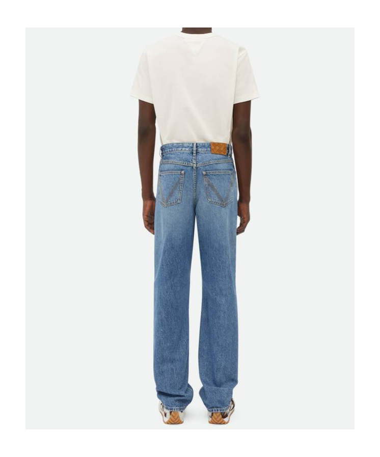 Bottega Veneta Straight Jeans In Blue
