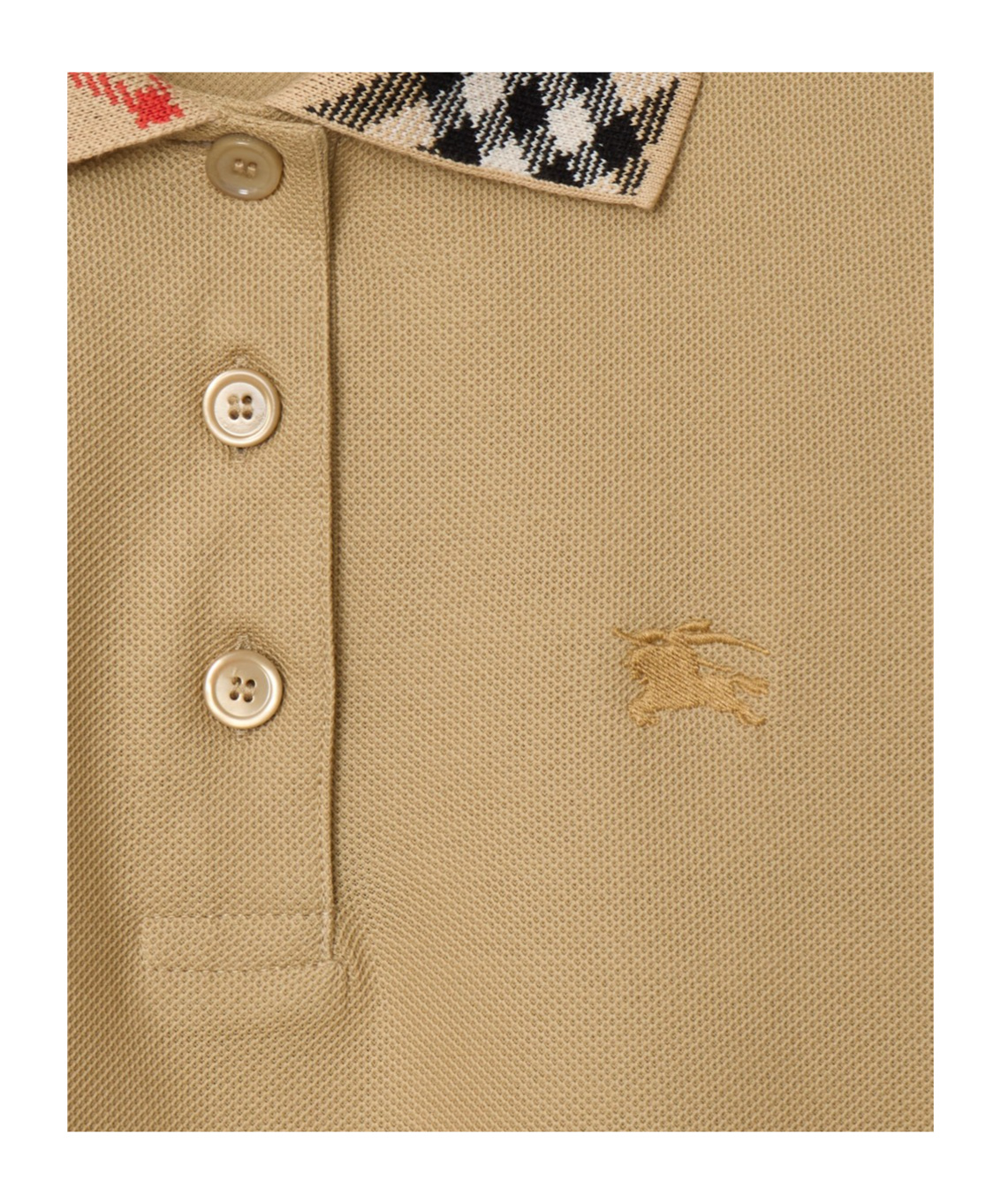 BURBERRY COTTON POLO SHIRT DRESS