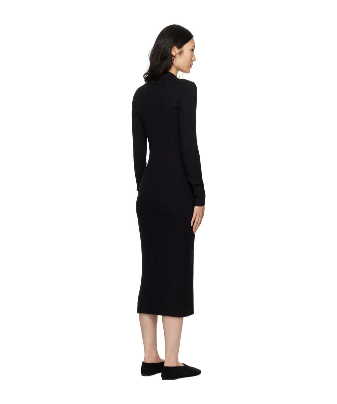 Proenza Schouler White Label Phillips Button-down Dress In Black