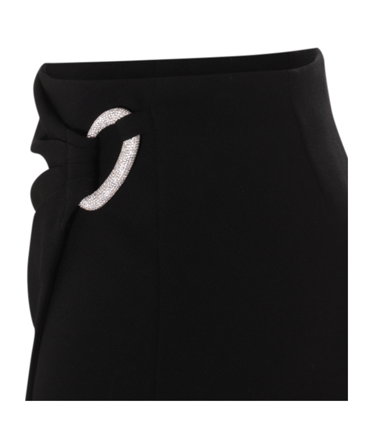 JONATHAN SIMKHAI CRYSTAL-EMBELLISHED ASYMMETRIC MINISKIRT