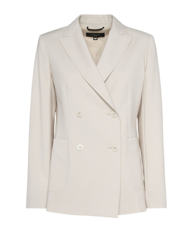 Weekend Max Mara Nervoso Sabbia Double-breasted Blazer