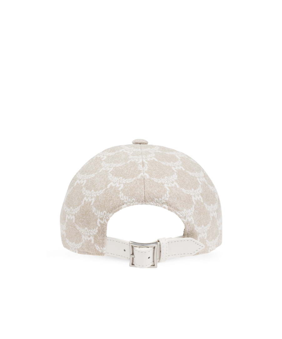 Mcm Pattern Baseball Cap In White