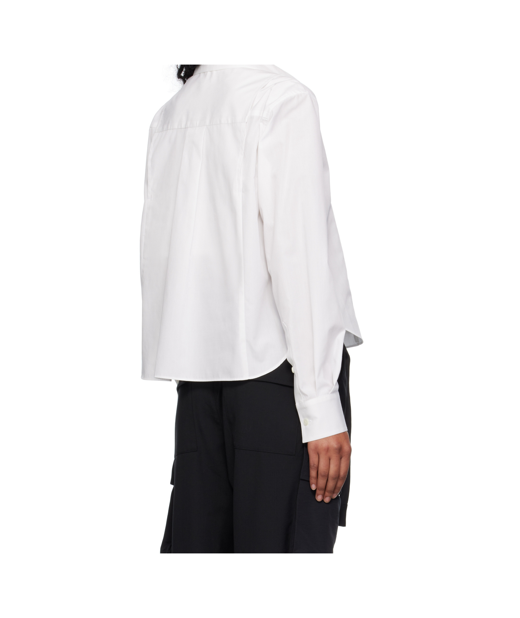 Sacai Long-sleeved Shirt In Red