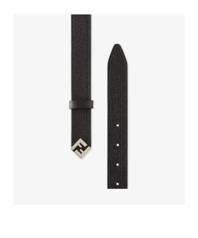 Fendi Ff Square Belt In Black