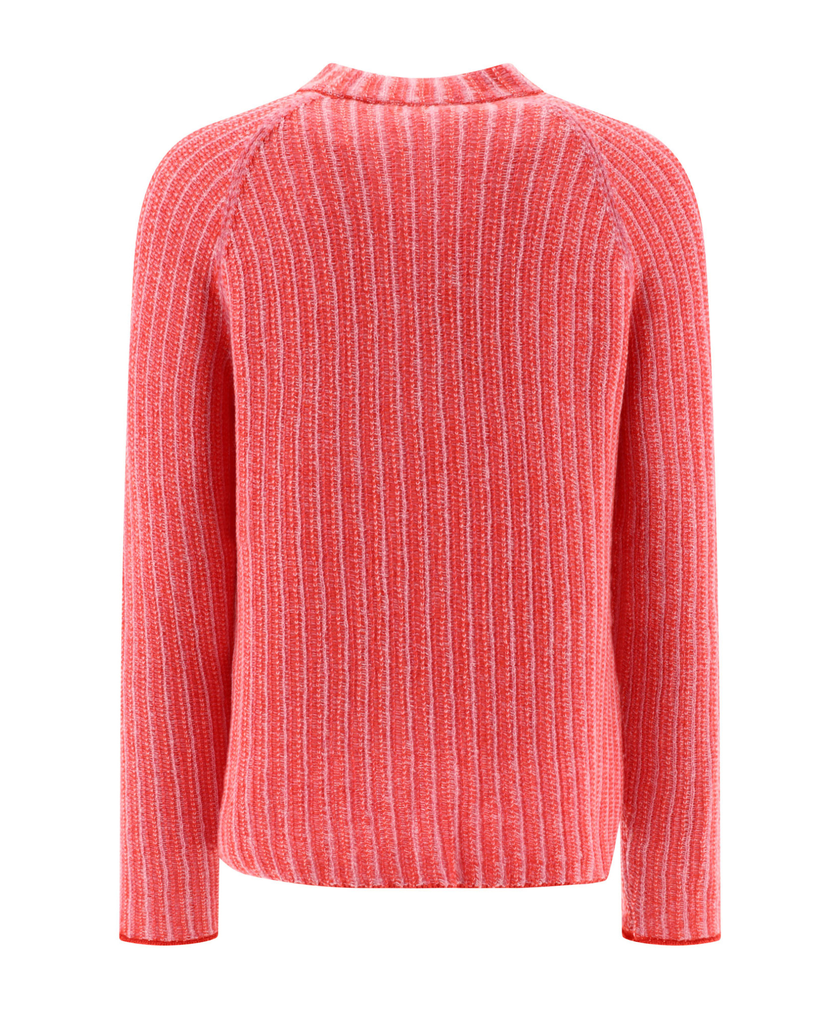 Shop Marni Degrade Striped Knit Sweater In Red