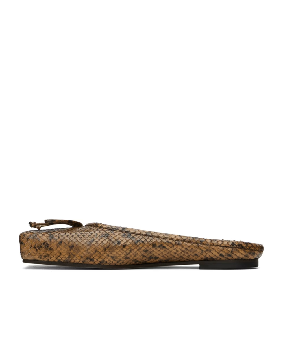 Jacquemus La Casa Series Snake Pattern Embossing In Brown