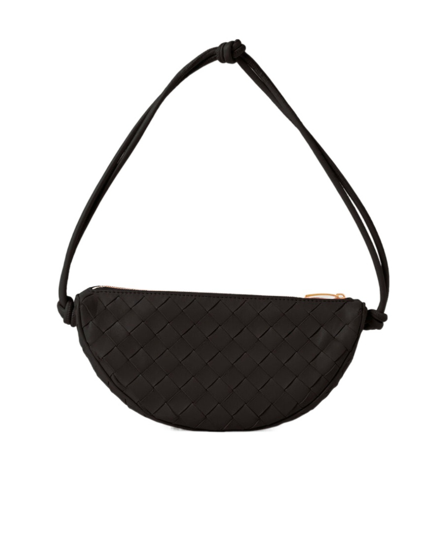 Bottega Veneta Half Moon Shoulder Bag In Black